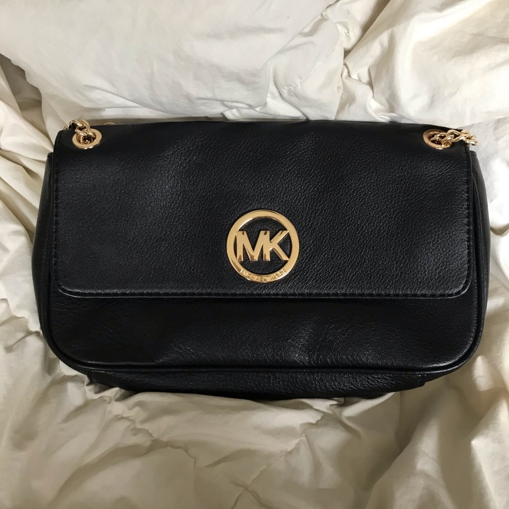 Gorgeous black and gold Michael Kors bag